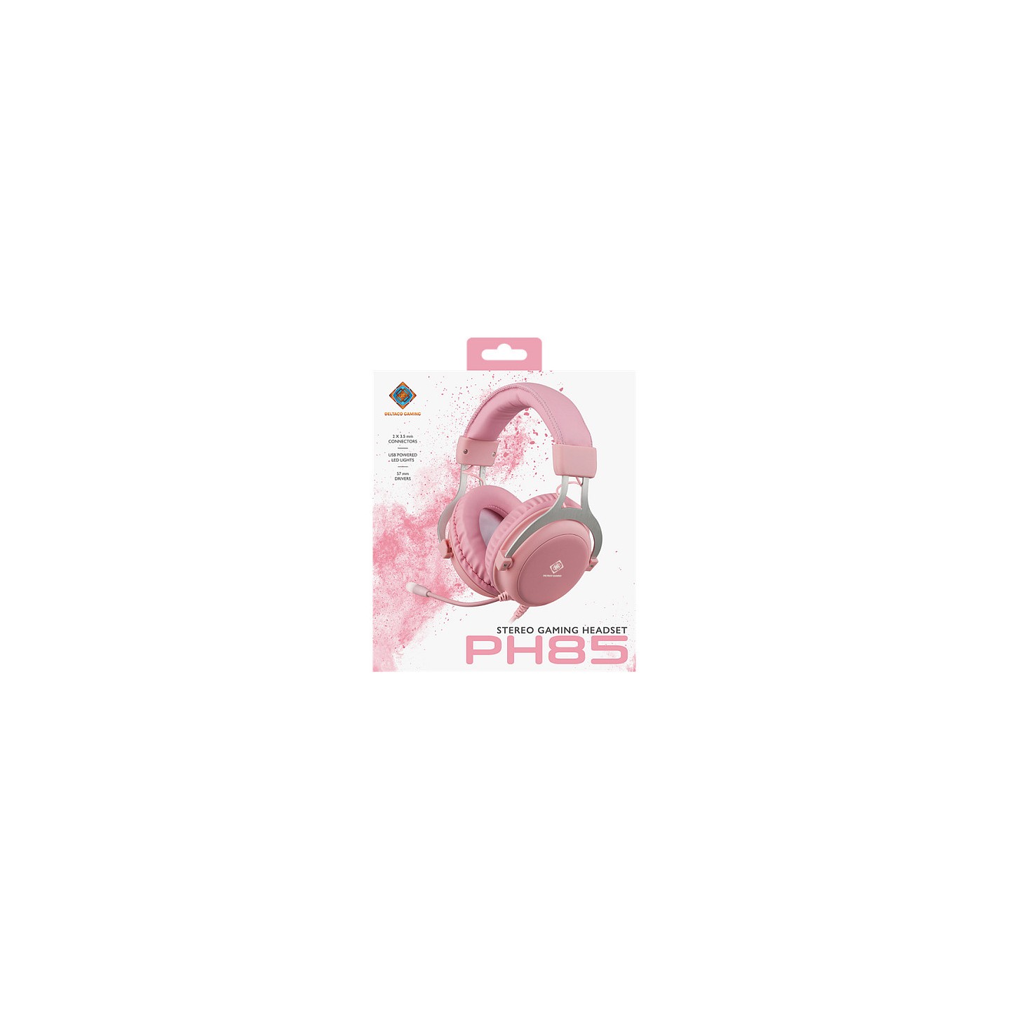 Deltaco Headset Gaming Stereo Klinke LED pink — Buy in Cyprus with Fast Delivery