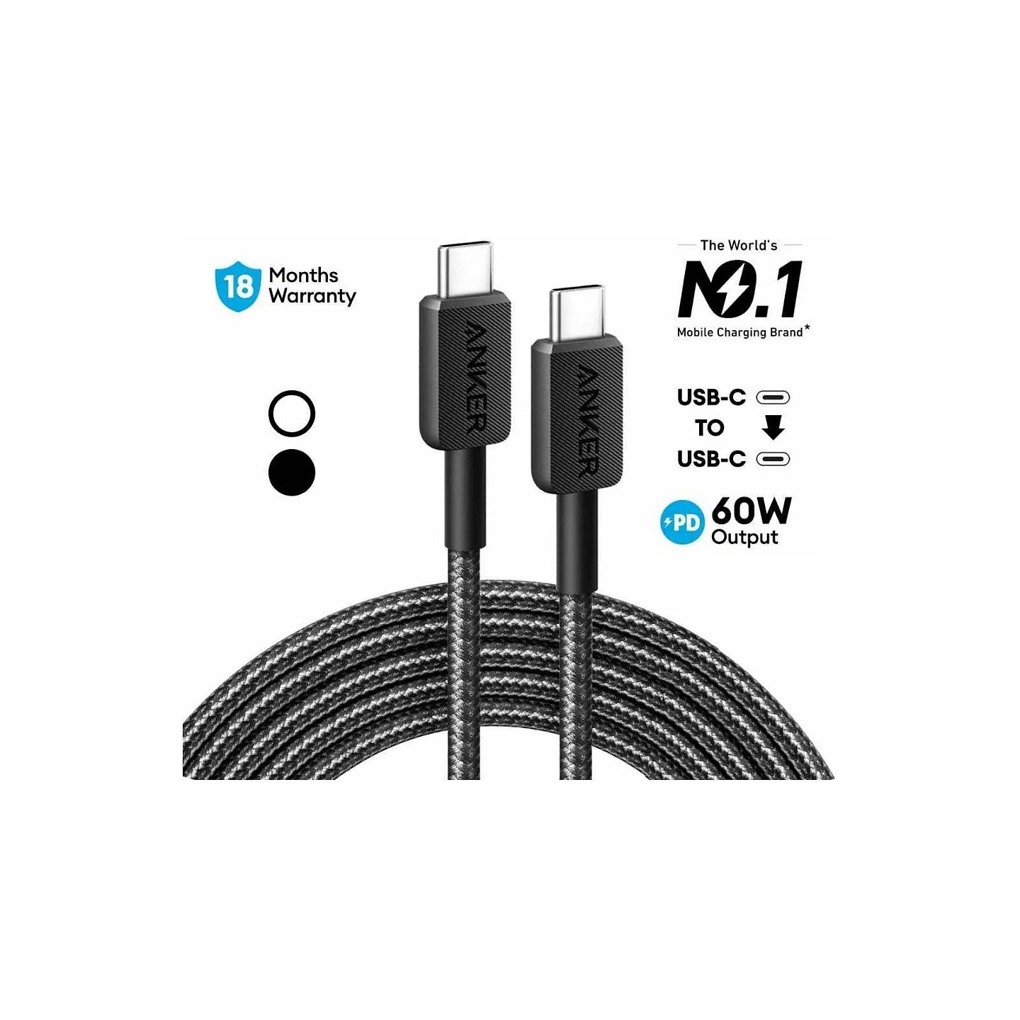 Anker 322 USB-C auf USB-C Kabel — Buy in Cyprus with Fast Delivery