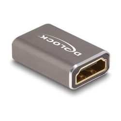 DELOCK HDMI Adapter Buchse zu Buchse 8K 60 Hz grau Metall — Buy in Cyprus with Fast Delivery