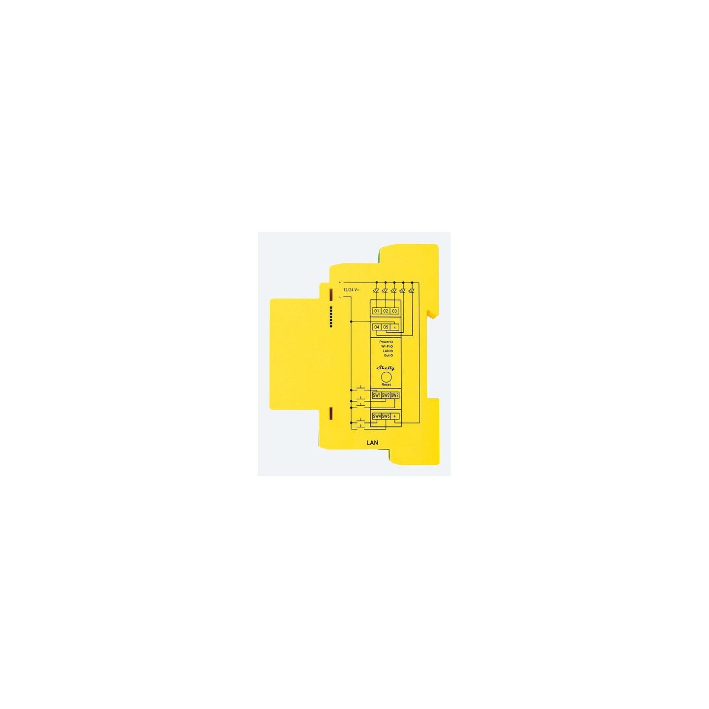 Shelly Relais 'Pro RGBWW PM' WLAN LED Lichtcontroller LAN BT — Buy in Cyprus with Fast Delivery