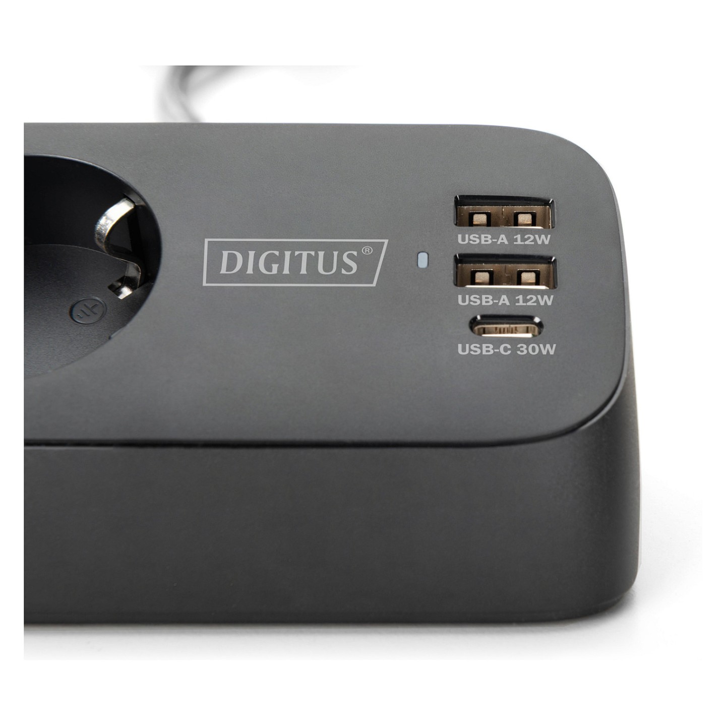 DIGITUS Steckdosenleiste 3x + 2USB 1.5m 12W 30W schwarz — Buy in Cyprus with Fast Delivery