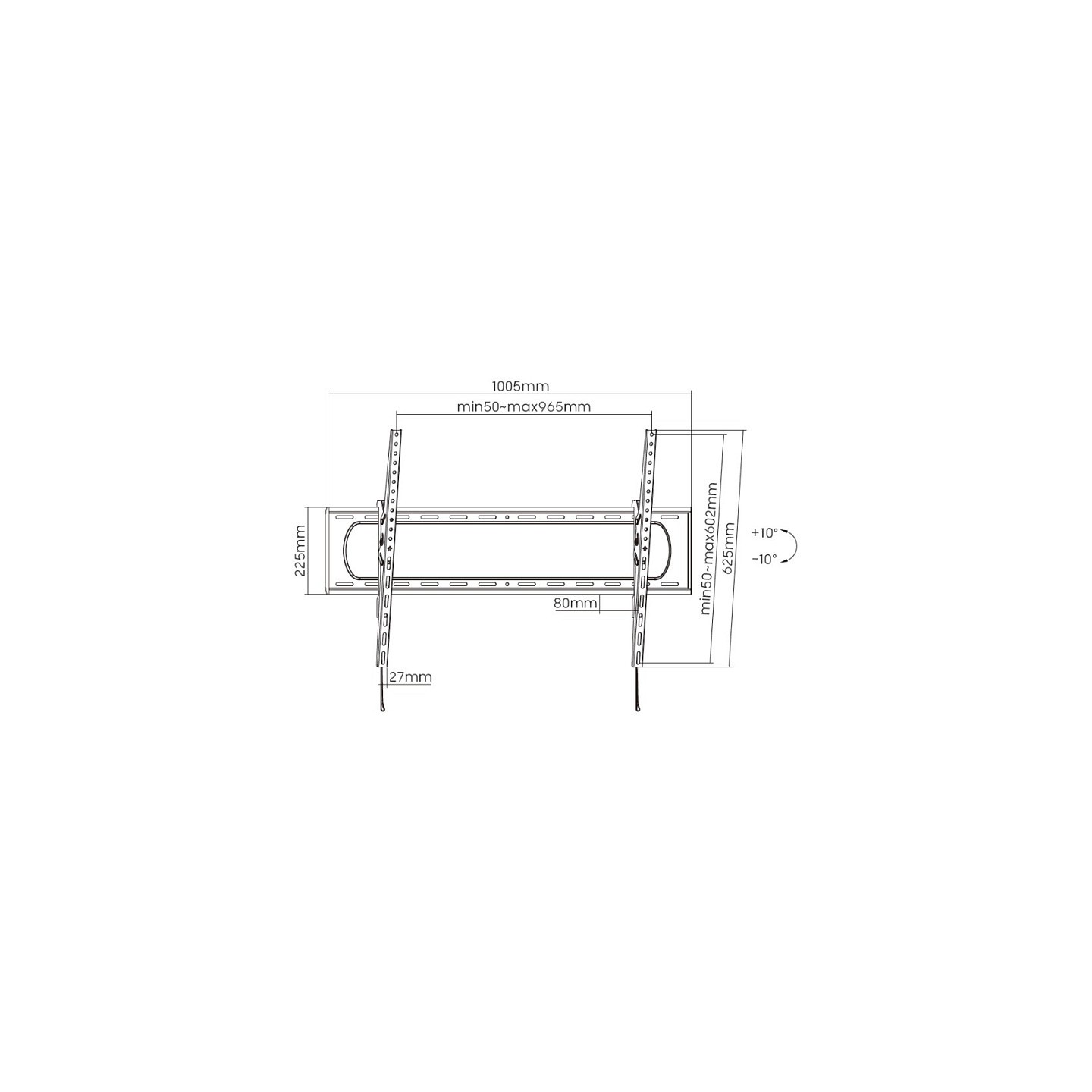 Equip Wandhalterung 60'-120' 1TFT neigbar 1Gelenk 120kg sw retail — Buy in Cyprus with Fast Delivery