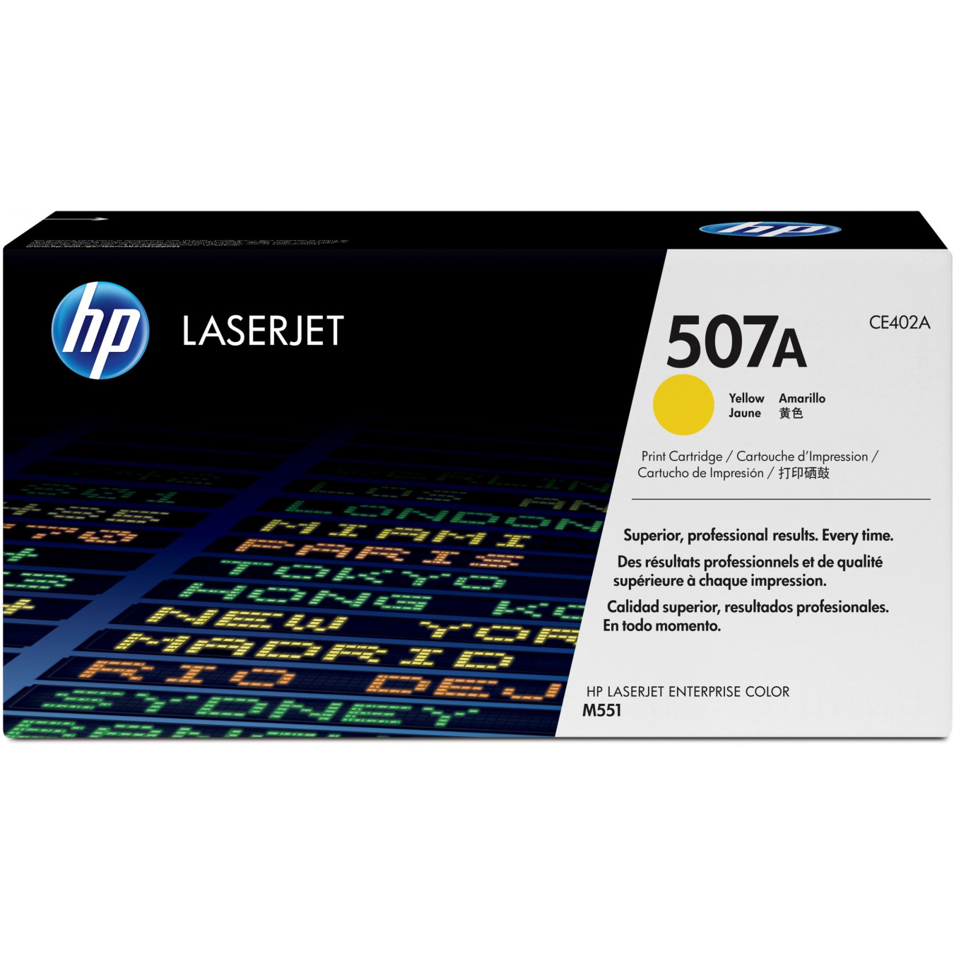 HP Toner 507A - CE402A - Yellow Original LaserJet Cartridge, 6000-page Yield — Buy in Cyprus with Fast Delivery