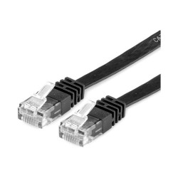VALUE Patchkabel Kat.6 Class E UTP extra-flach schwarz 2m — Buy in Cyprus with Fast Delivery