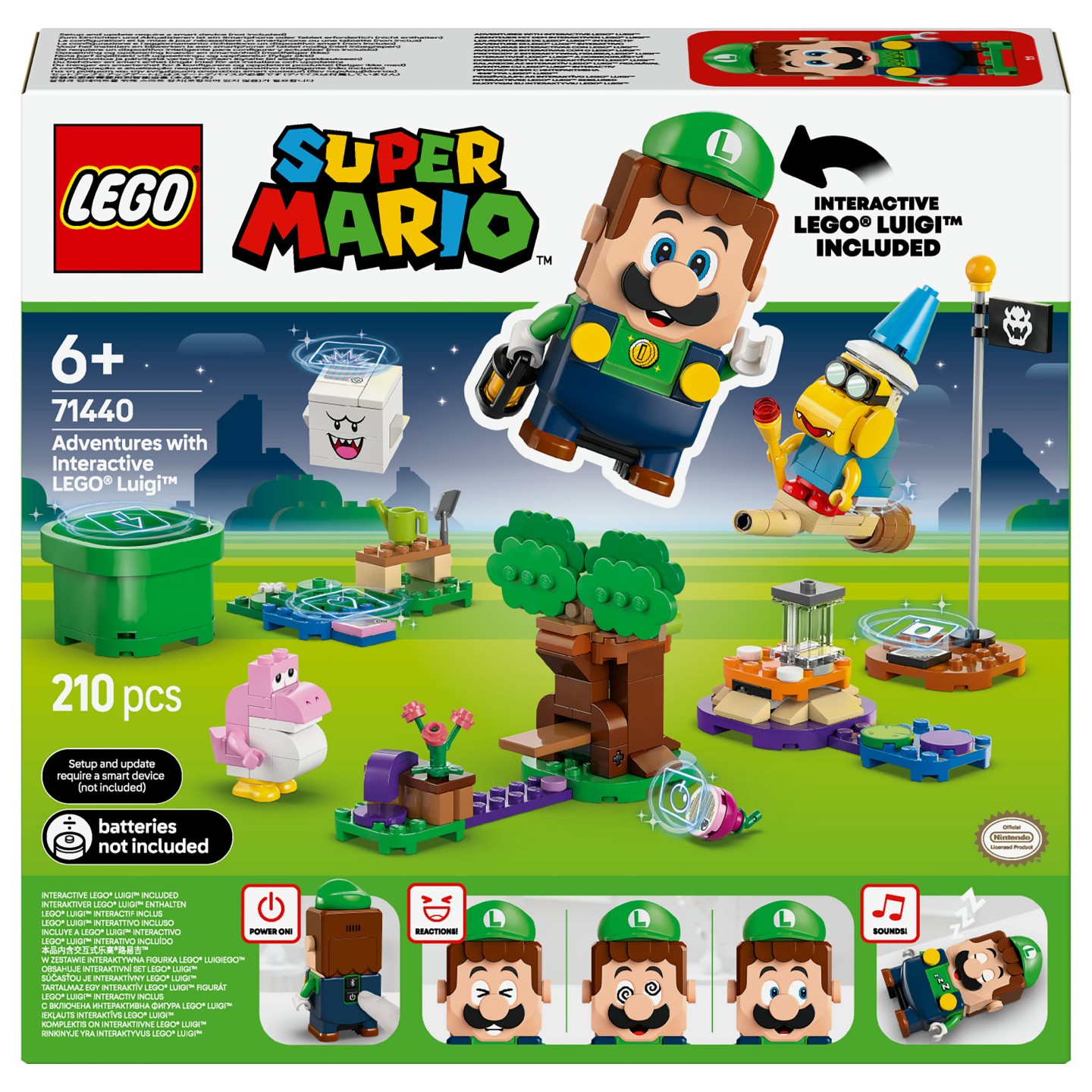 LEGO 71440 Super Mario Abenteuer mit dem interaktiven LEGO Luigi — Buy in Cyprus with Fast Delivery