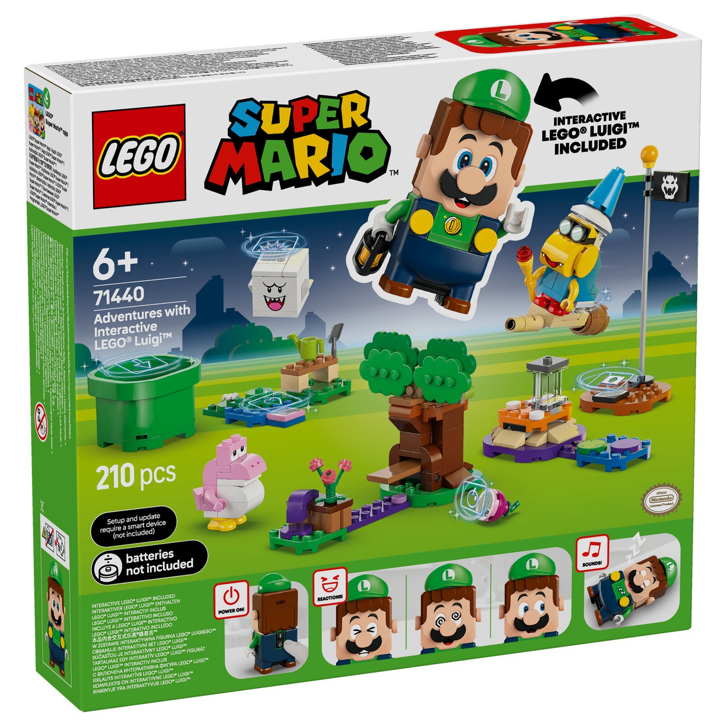 LEGO 71440 Super Mario Abenteuer mit dem interaktiven LEGO Luigi — Buy in Cyprus with Fast Delivery
