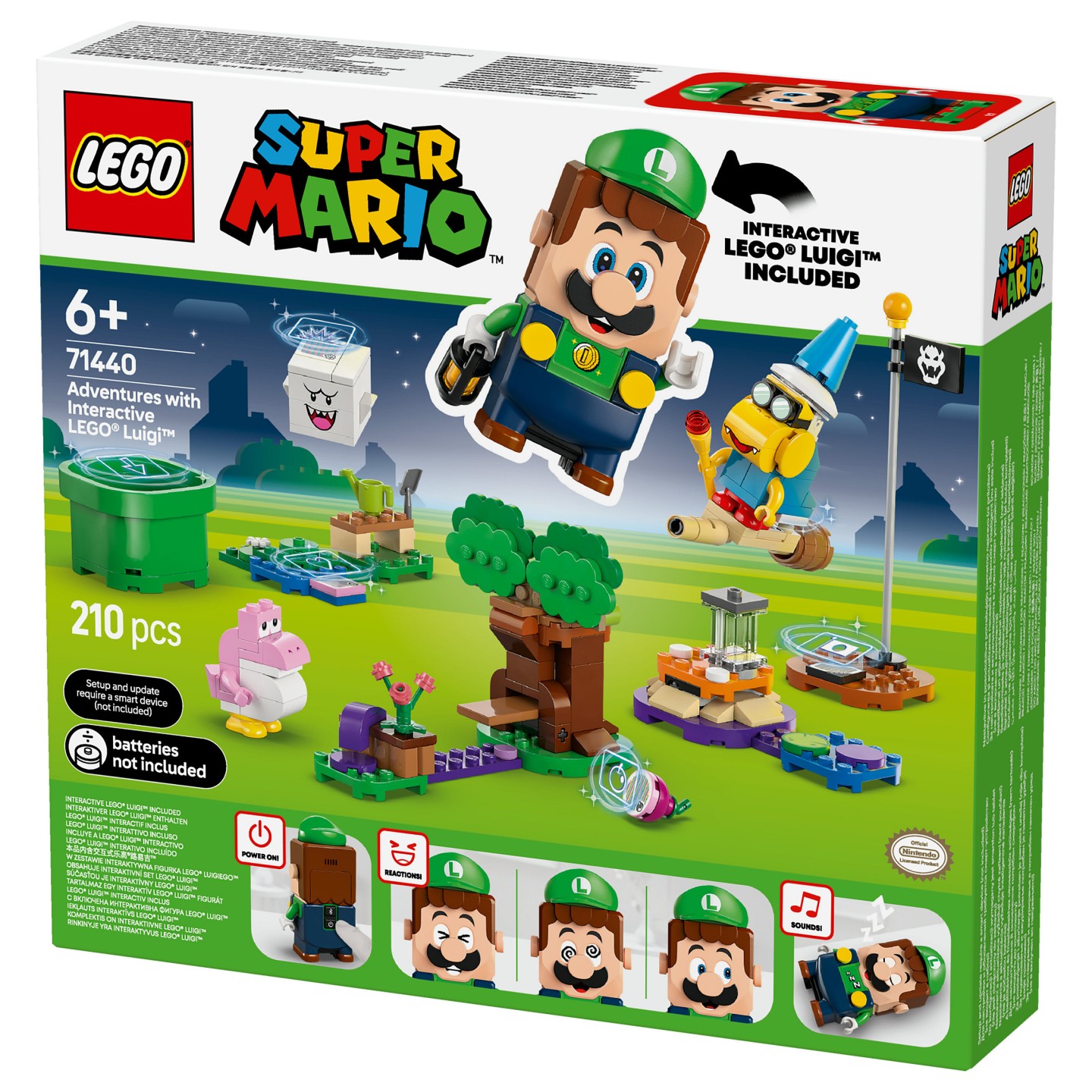 LEGO 71440 Super Mario Abenteuer mit dem interaktiven LEGO Luigi — Buy in Cyprus with Fast Delivery