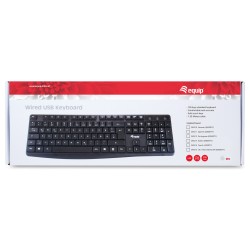 Equip Kabelgebundene USB Keyboard schwarz.US Layout — Buy in Cyprus with Fast Delivery