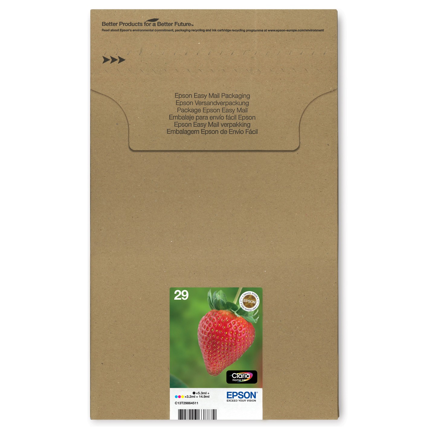 Epson Original Easy Mail Packing 29 Erdbeere Druckerpatronen - 4er Multipack (C13T29864511) — Buy in Cyprus with Fast Delivery
