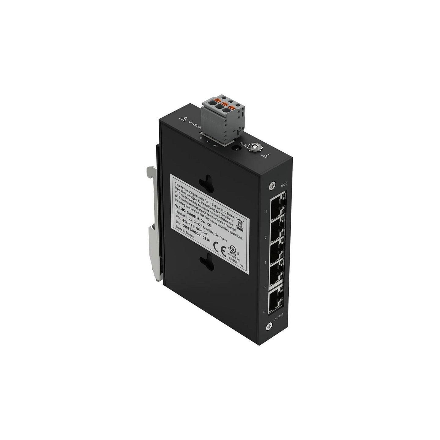 WAGO 852-1111 000-001 Industrial-ECO-Switch. 5 Ports 1000 — Buy in Cyprus with Fast Delivery