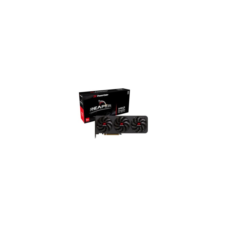 Buy PowerColor Radeon Reaper RX 9070 - Black, 16GB GDDR6, Boost 2520MHz in Cyprus, Nicosia, Limassol, Larnaka, Pafos