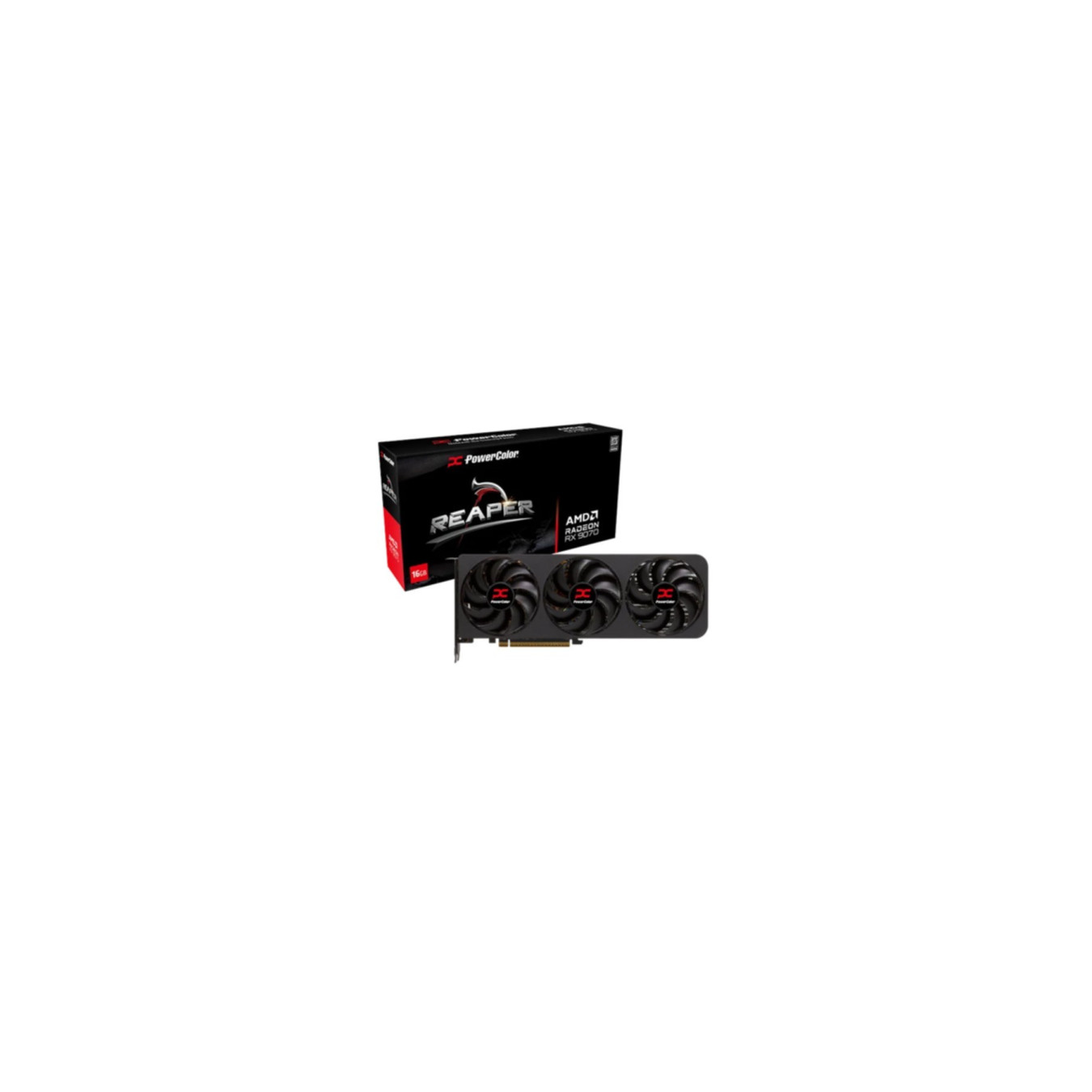 PowerColor Radeon Reaper RX 9070 - Black, 16GB GDDR6, Boost 2520MHz — Buy in Cyprus with Fast Delivery