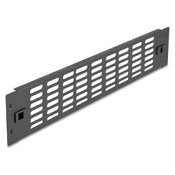 19? Netzwerkschrank Panel mit Lüftungsschlitzen werkzeugfrei 2 HE schwarz — Buy in Cyprus with Fast Delivery