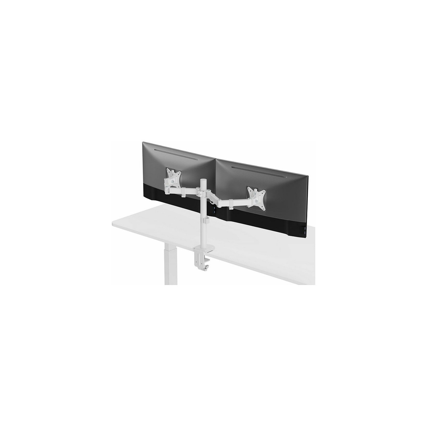 Equip Tischhalterung 17'-32' 2TFT 360° H.verst. 9Kg weiß retail — Buy in Cyprus with Fast Delivery