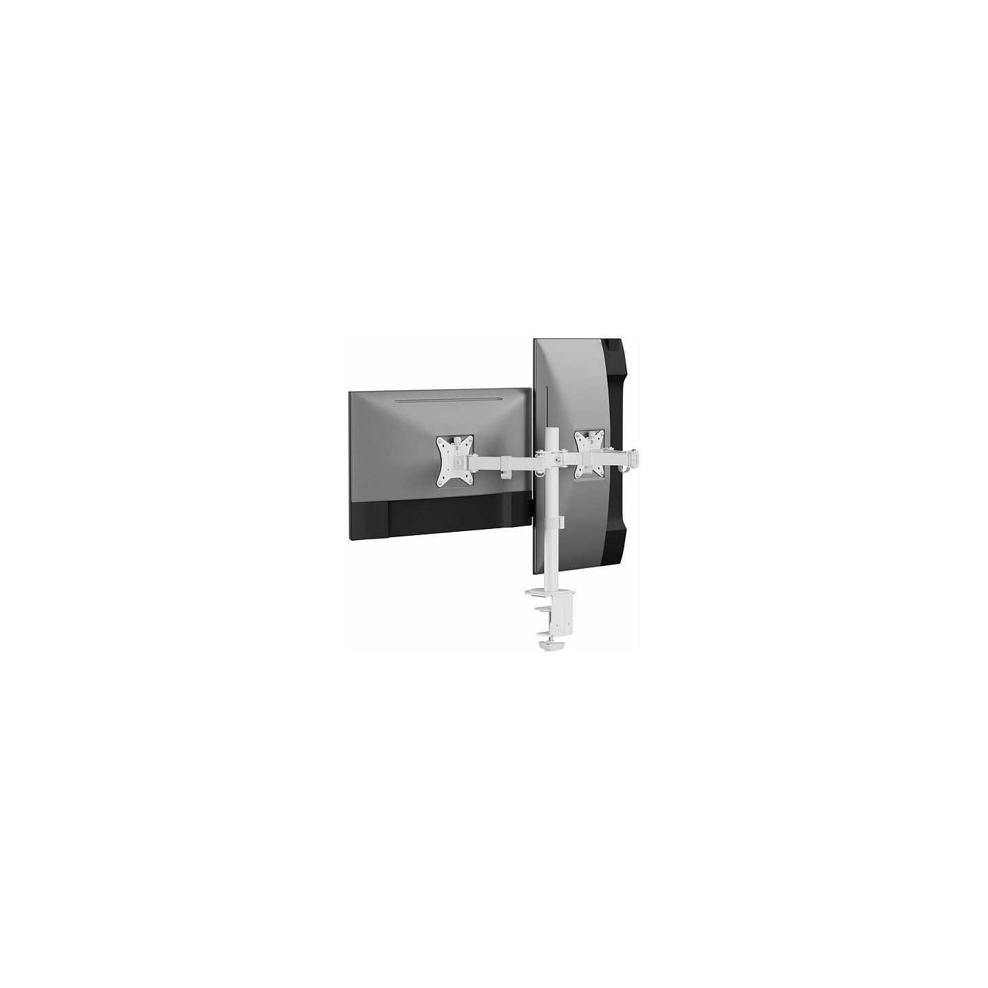 Equip Tischhalterung 17'-32' 2TFT 360° H.verst. 9Kg weiß retail — Buy in Cyprus with Fast Delivery