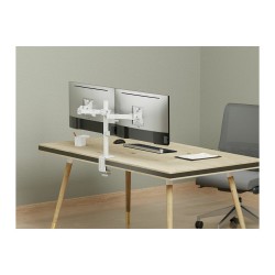 Equip Tischhalterung 17'-32' 2TFT 360° H.verst. 9Kg weiß retail — Buy in Cyprus with Fast Delivery