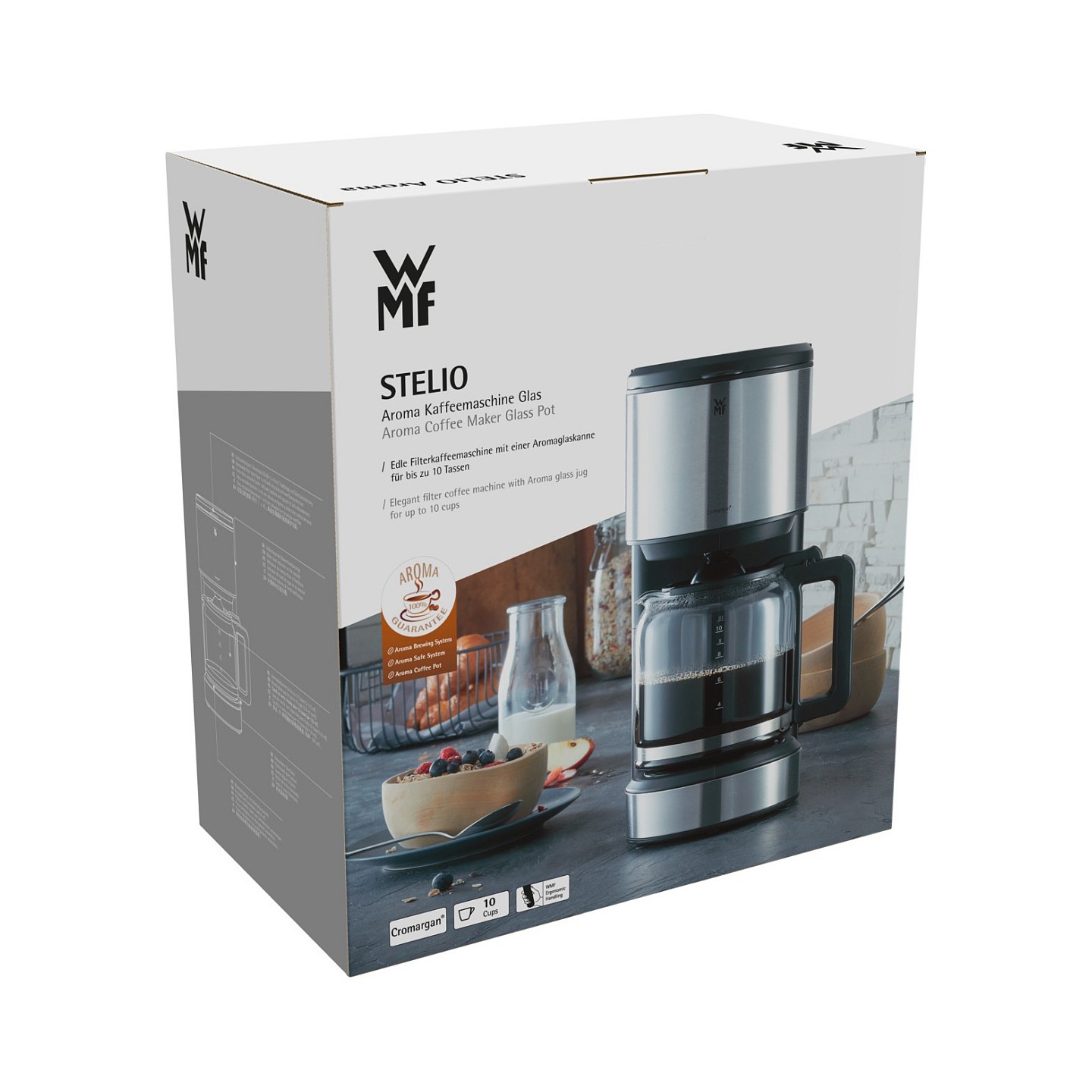WMF Stelio Aroma Kaffeemaschine schwarz Edelstahl — Buy in Cyprus with Fast Delivery