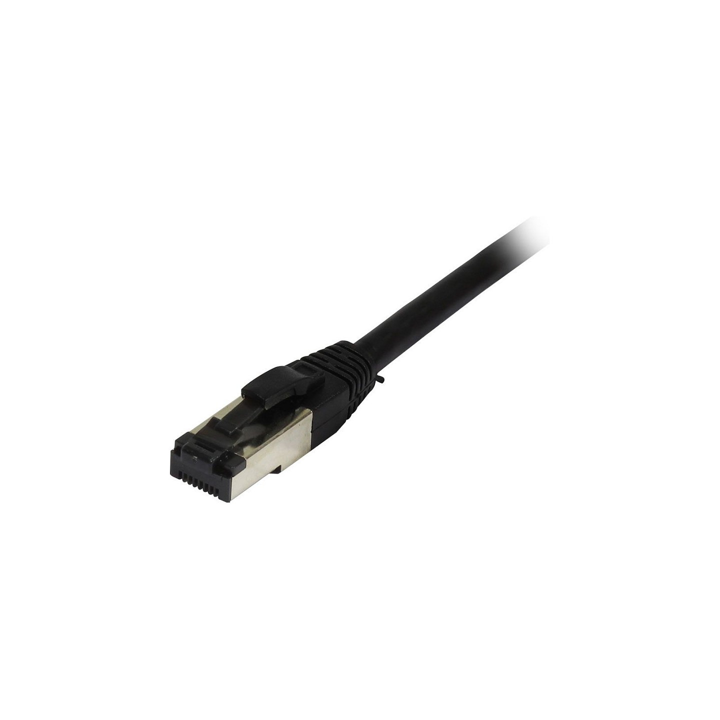 Synergy21 Patchkabel RJ45. CAT8.1 2000Mhz. 0.25m. schwarz. S-STP(S FTP). TPE(Ultra SuperFlex). AWG26.