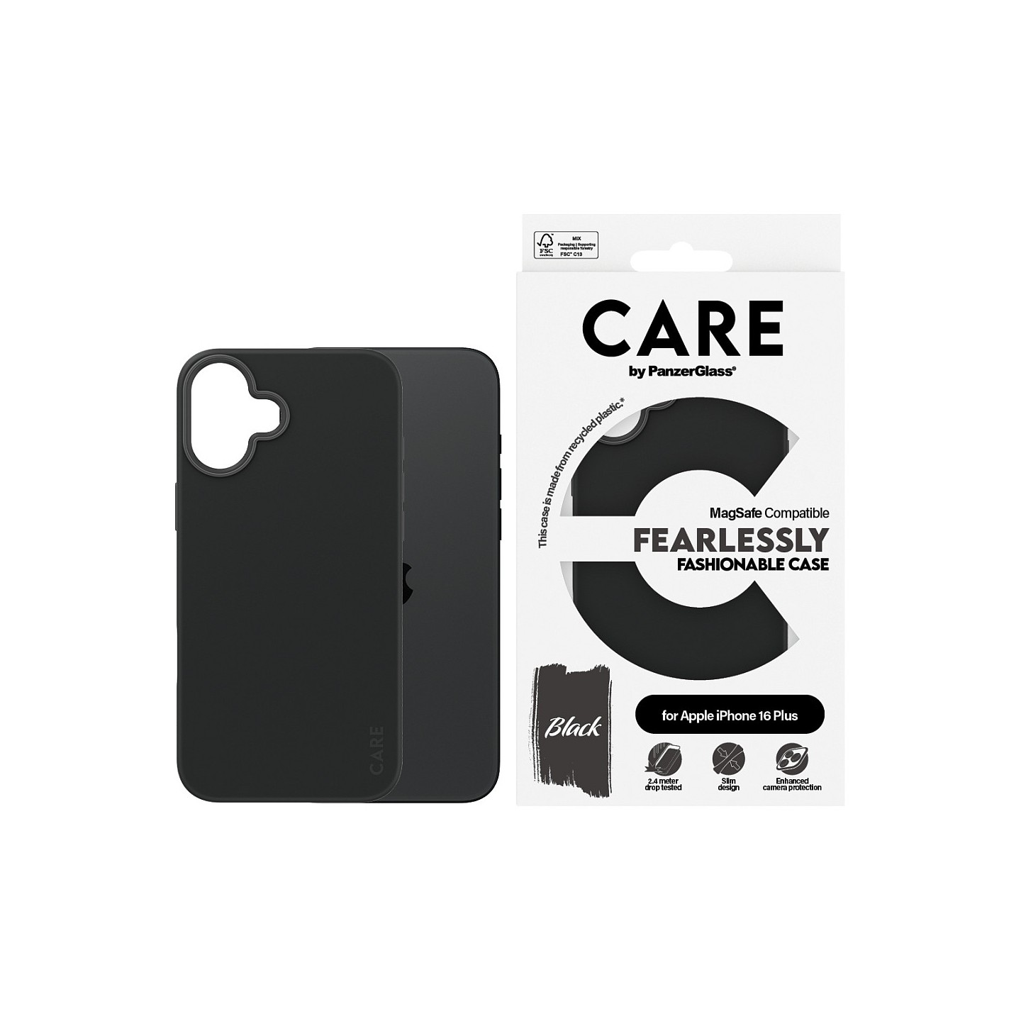 CARE Case Fashion Black MagSAFE iPhone 16 Plus — Buy in Cyprus with Fast Delivery
