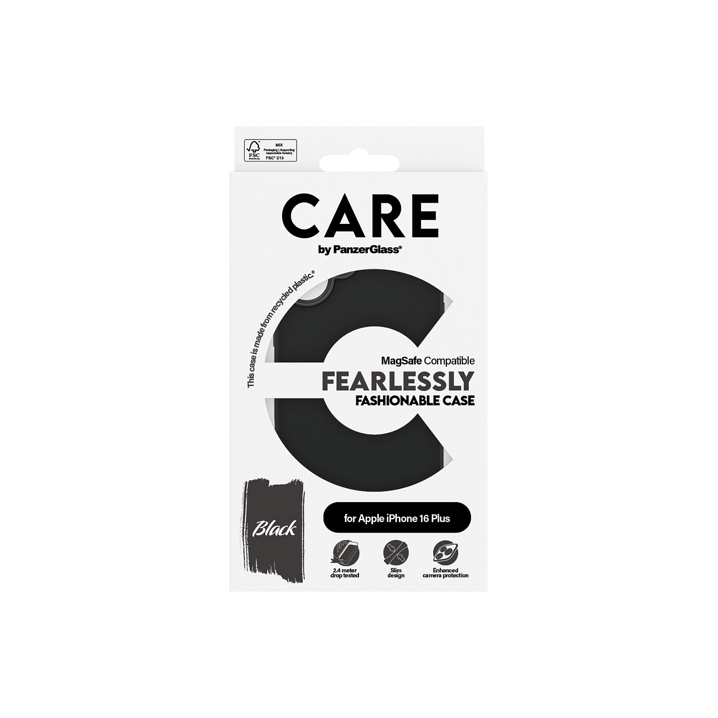 CARE Case Fashion Black MagSAFE iPhone 16 Plus — Buy in Cyprus with Fast Delivery