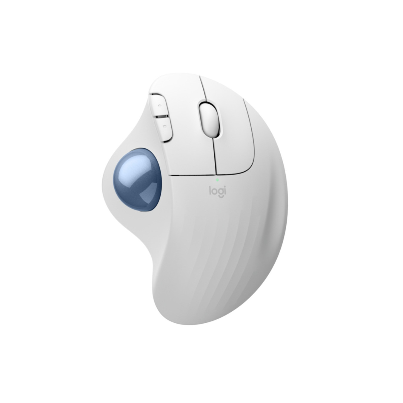 Logitech Ergo M575S Wireless Trackball Mouse - 910-007030 - Ergonomic Right-Hand, White, Bluetooth & Nano Receiver