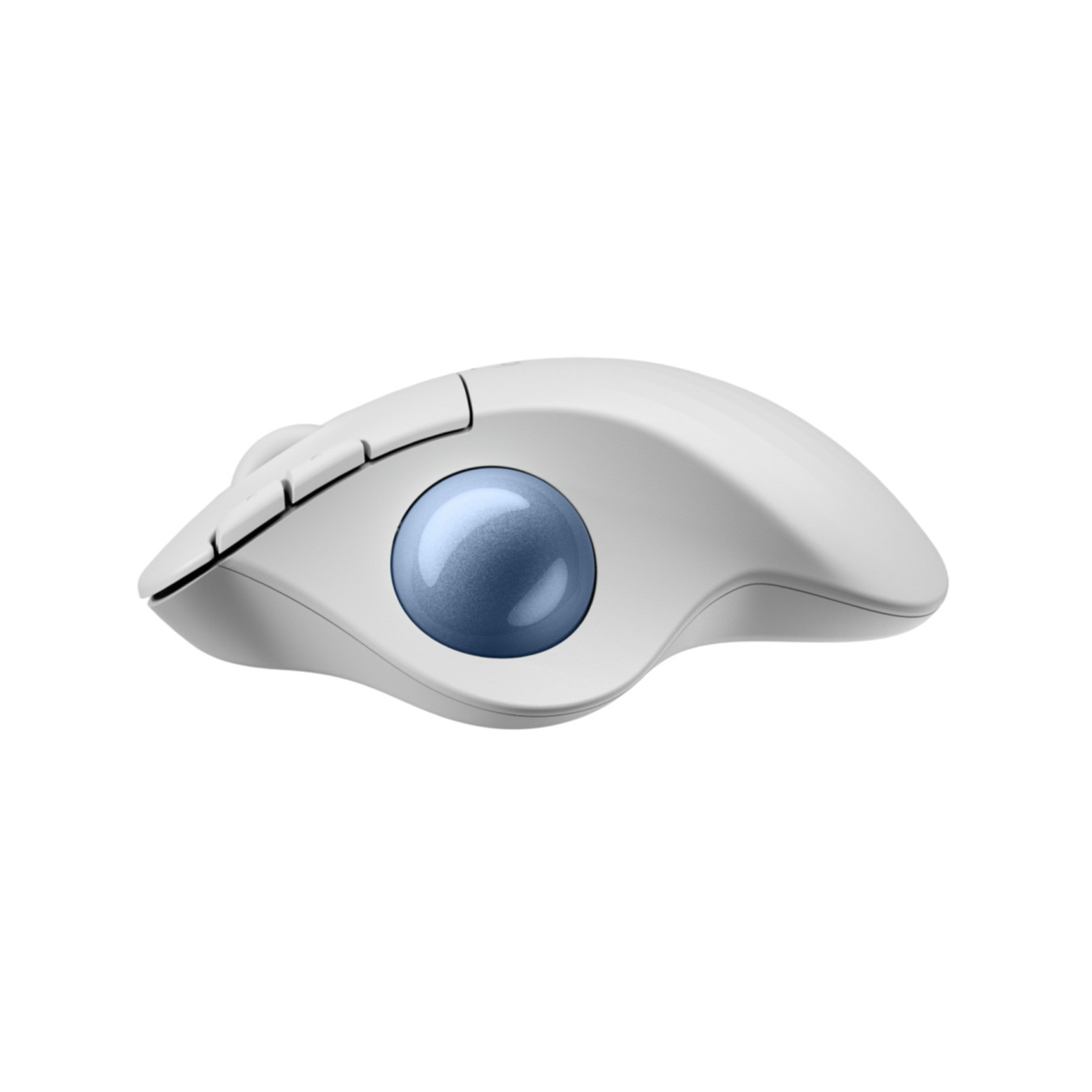 Logitech Ergo M575S Wireless Trackball Mouse - 910-007030 - Ergonomic Right-Hand, White, Bluetooth & Nano Receiver