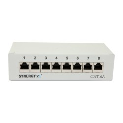 Synergy21 Patch Panel 8xTP. CAT6A. 500Mhz. Aufputz . Lichtgrau. LSA — Buy in Cyprus with Fast Delivery