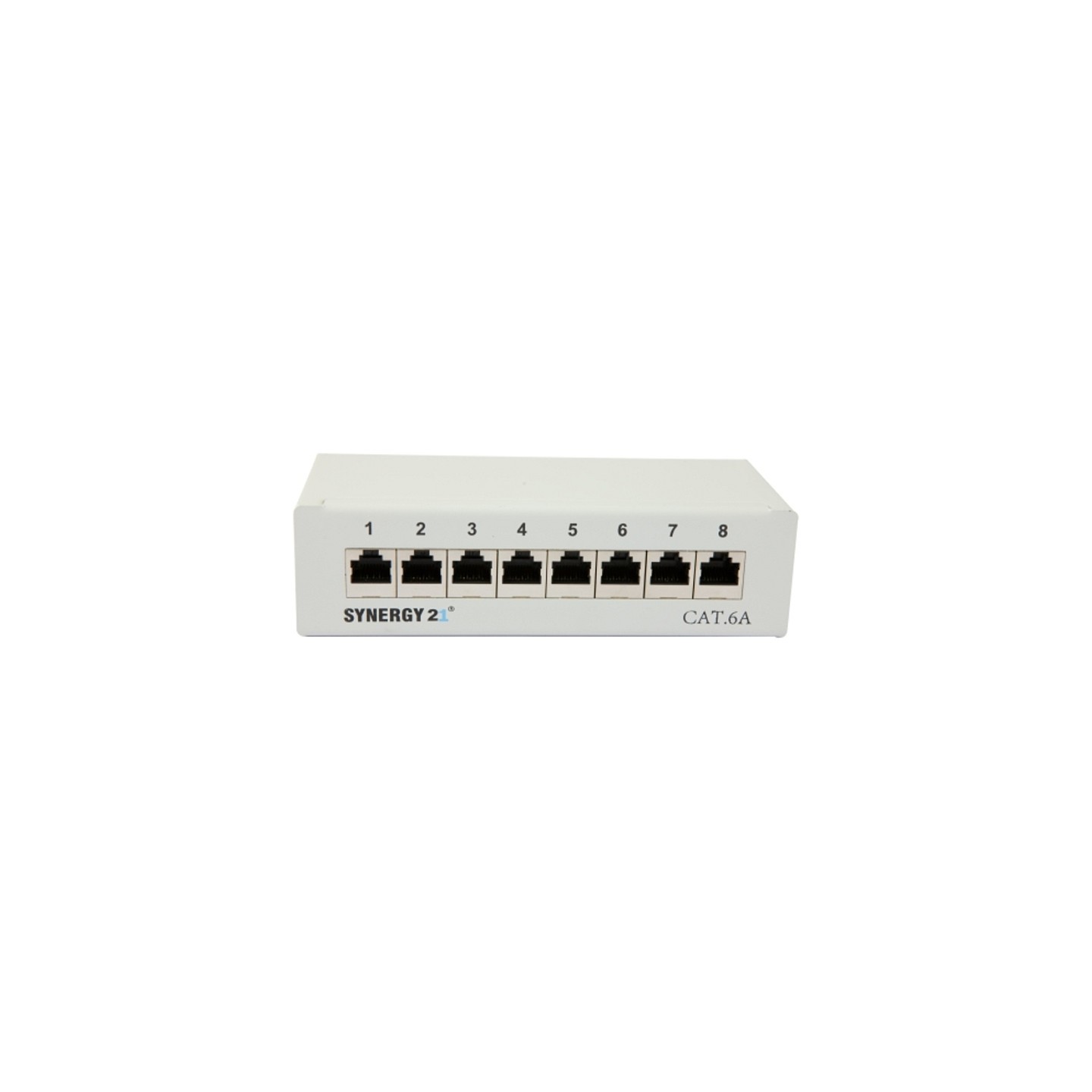 Synergy21 Patch Panel 8xTP. CAT6A. 500Mhz. Aufputz . Lichtgrau. LSA — Buy in Cyprus with Fast Delivery