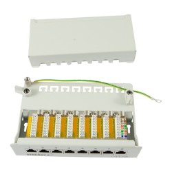 Synergy21 Patch Panel 8xTP. CAT6A. 500Mhz. Aufputz . Lichtgrau. LSA — Buy in Cyprus with Fast Delivery