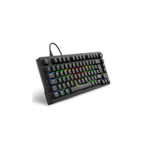 Sharkoon Skiller SGK25 - 75% Hot-Swap Mechanical Gaming Keyboard, Huano Red, RGB LED, 64KB Onboard, Black