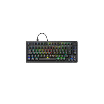 Sharkoon Skiller SGK25 - 75% Hot-Swap Mechanical Gaming Keyboard, Huano Red, RGB LED, 64KB Onboard, Black