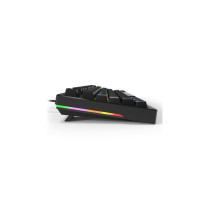 Sharkoon Skiller SGK25 - 75% Hot-Swap Mechanical Gaming Keyboard, Huano Red, RGB LED, 64KB Onboard, Black