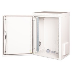 Wandschrank 19' 16HE Digitus. Outdoor. IP55 891x600x450 mm. Farbe Grau (RAL 7035) — Buy in Cyprus with Fast Delivery