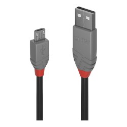 LINDY USB 2.0 Kabel Typ A Micro-B Anthra Line M M 2m — Buy in Cyprus with Fast Delivery