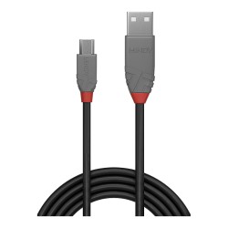 LINDY USB 2.0 Kabel Typ A Micro-B Anthra Line M M 2m — Buy in Cyprus with Fast Delivery