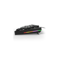 Sharkoon Skiller SGK25 - 75% Hot-Swap Mechanical Gaming Keyboard, Huano Red, RGB LED, 64KB Onboard, Black