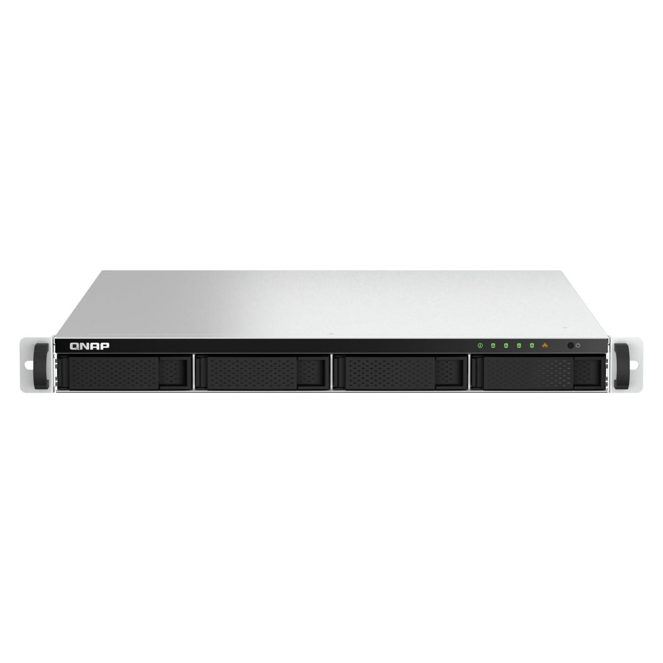 QNAP TS-464U-8G - 4-Bay 1U Rack NAS, Intel Celeron N5095 2.0–2.9GHz, 8GB DDR4, 2x2.5GbE, Aluminium/Black