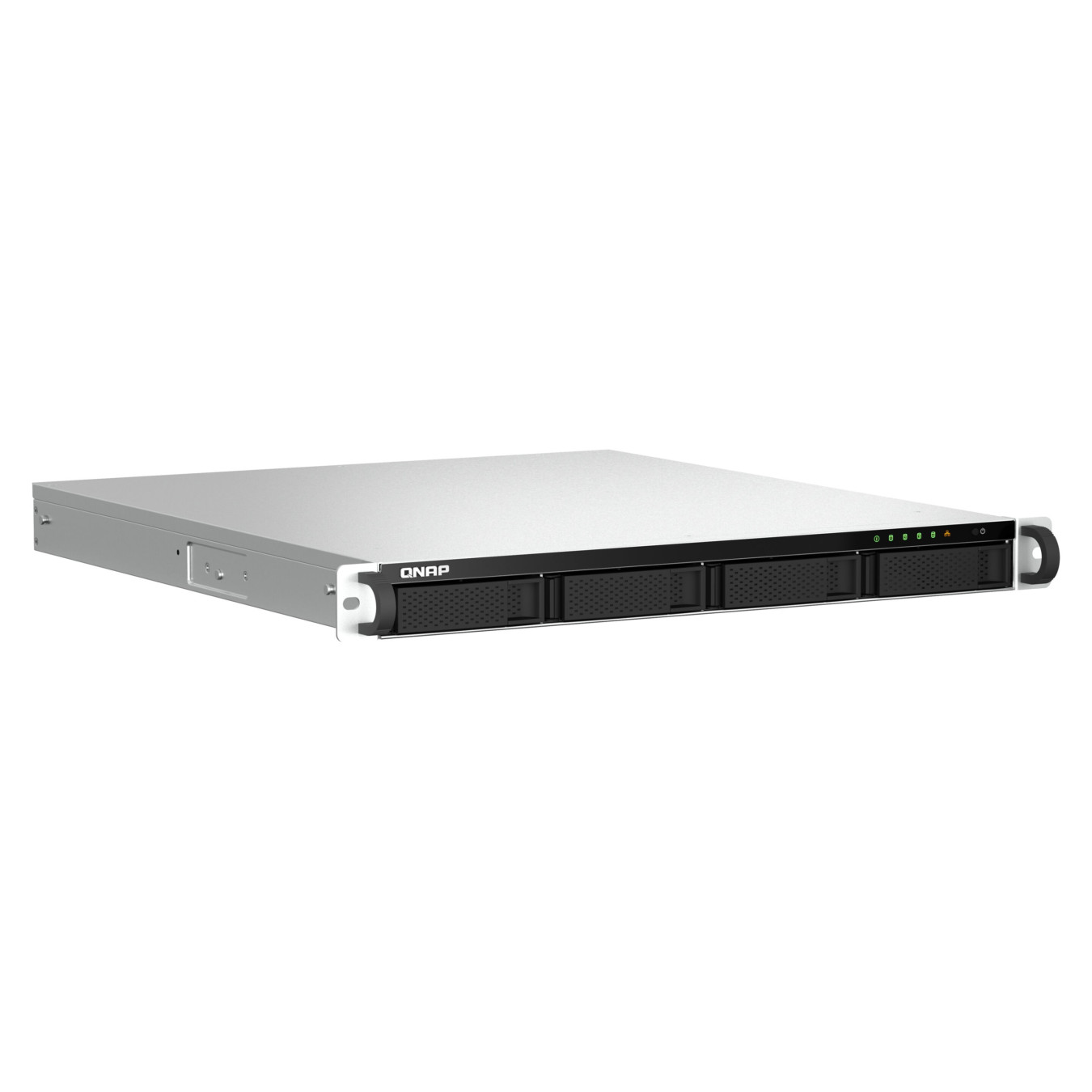 QNAP TS-464U-8G - 4-Bay 1U Rack NAS, Intel Celeron N5095 2.0–2.9GHz, 8GB DDR4, 2x2.5GbE, Aluminium/Black