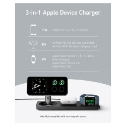 Anker MagGo Magnetic Charger 15W wireless PowerIQ Pad black — Buy in Cyprus with Fast Delivery