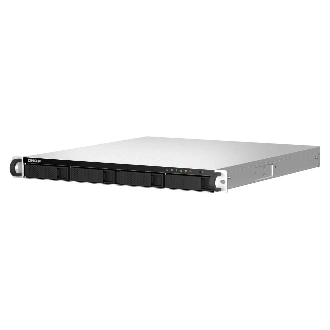 QNAP TS-464U-8G - 4-Bay 1U Rack NAS, Intel Celeron N5095 2.0–2.9GHz, 8GB DDR4, 2x2.5GbE, Aluminium/Black