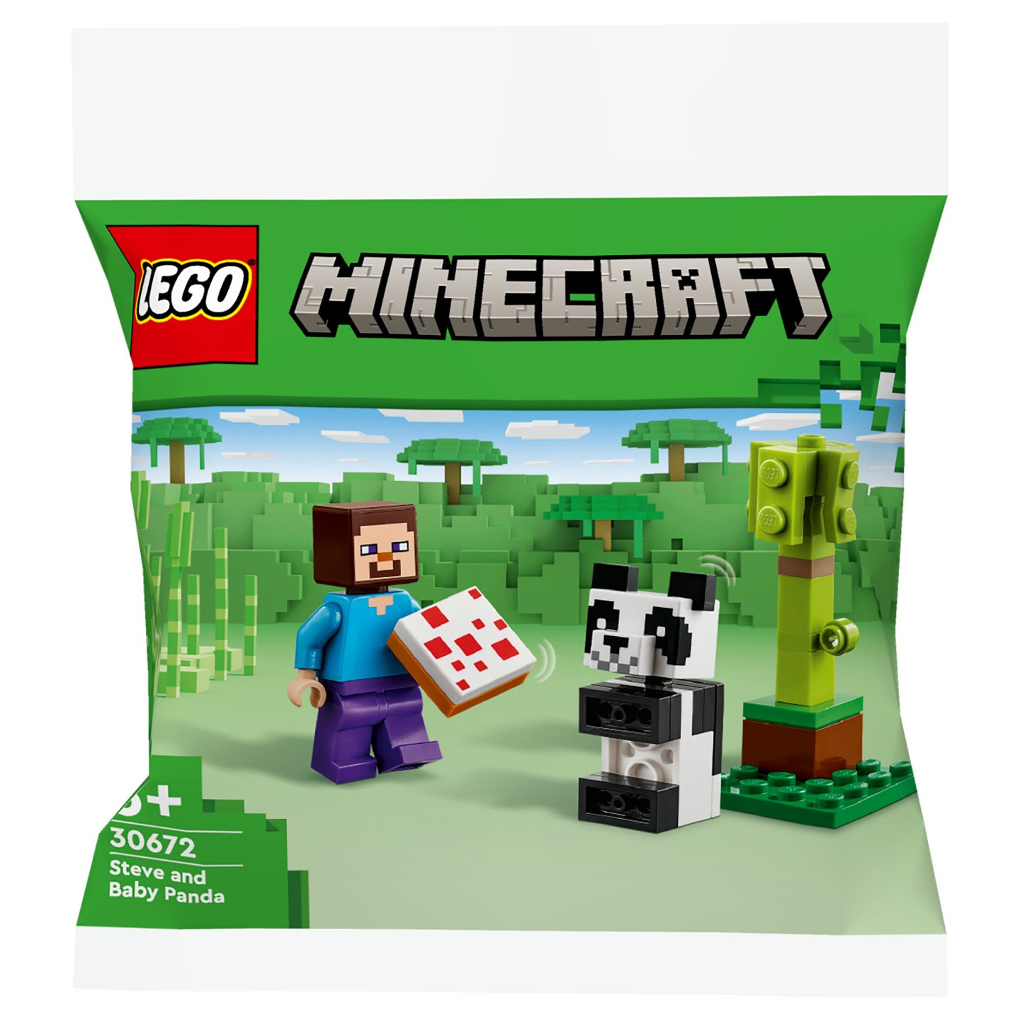 LEGO 30672 Minecraft Steve mit Baby-Panda (Polybag) — Buy in Cyprus with Fast Delivery