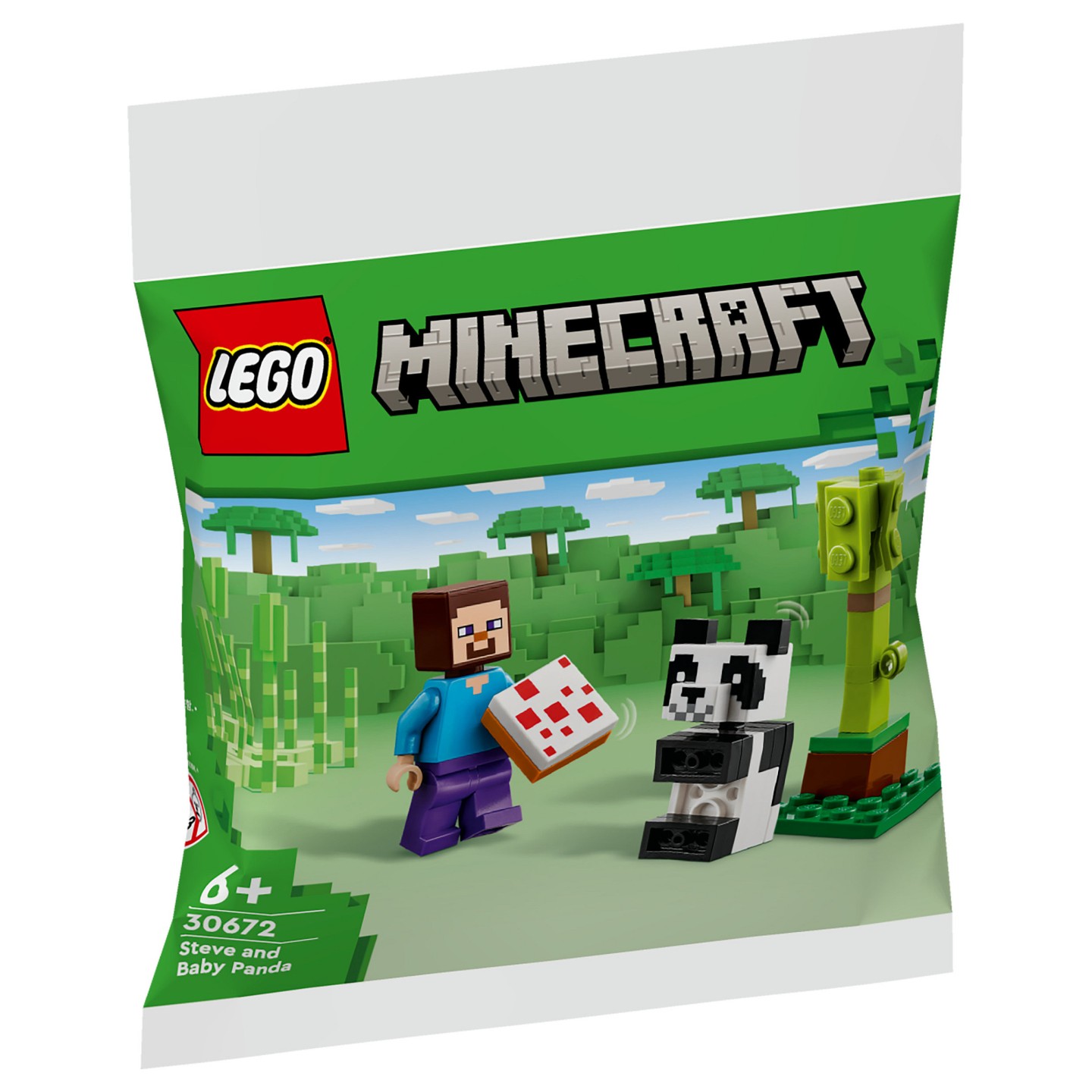 LEGO 30672 Minecraft Steve mit Baby-Panda (Polybag) — Buy in Cyprus with Fast Delivery