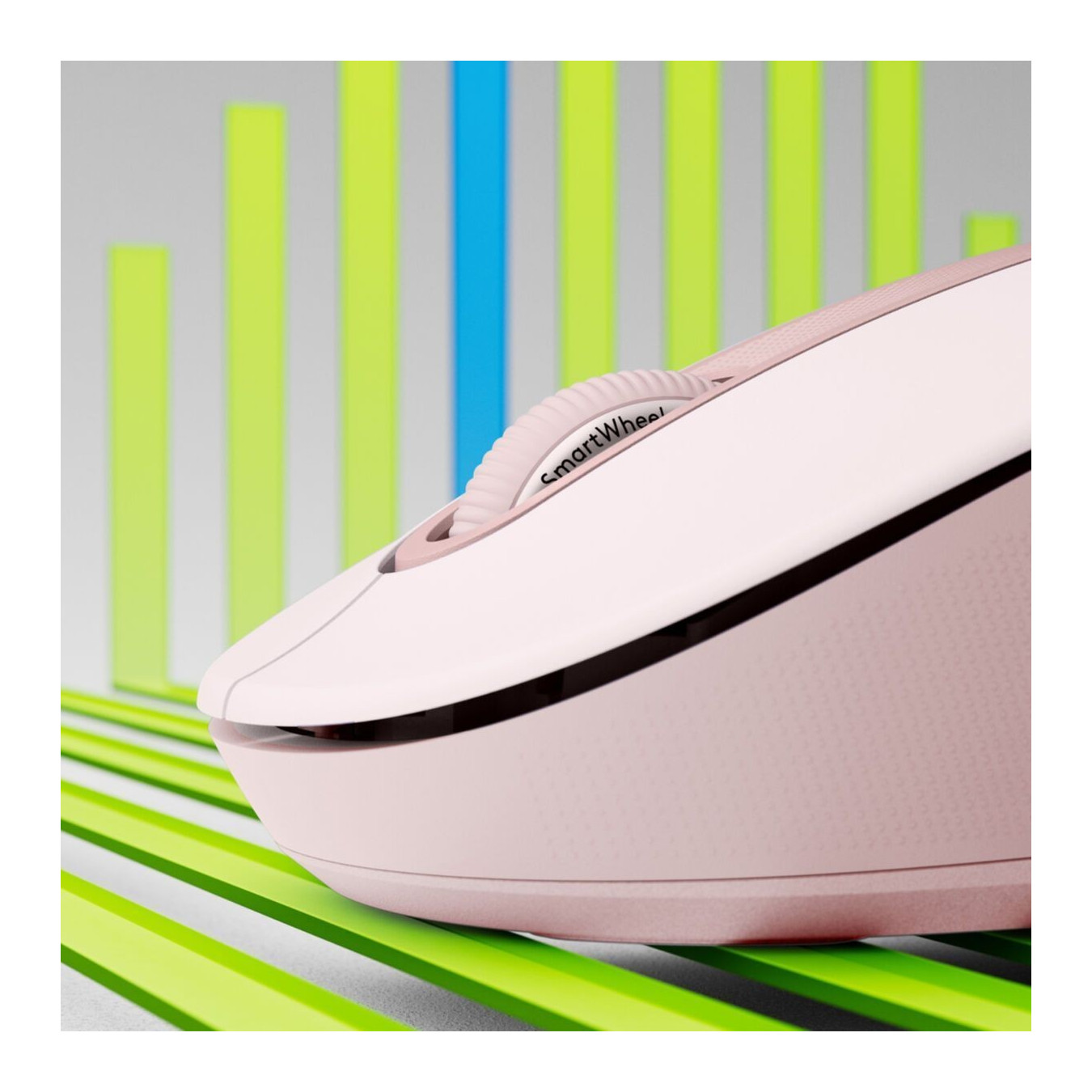 Logitech Signature M650 - 910-006237 - Pink Right-Hand Ergonomic Silent Wireless Mouse (RF + Bluetooth)