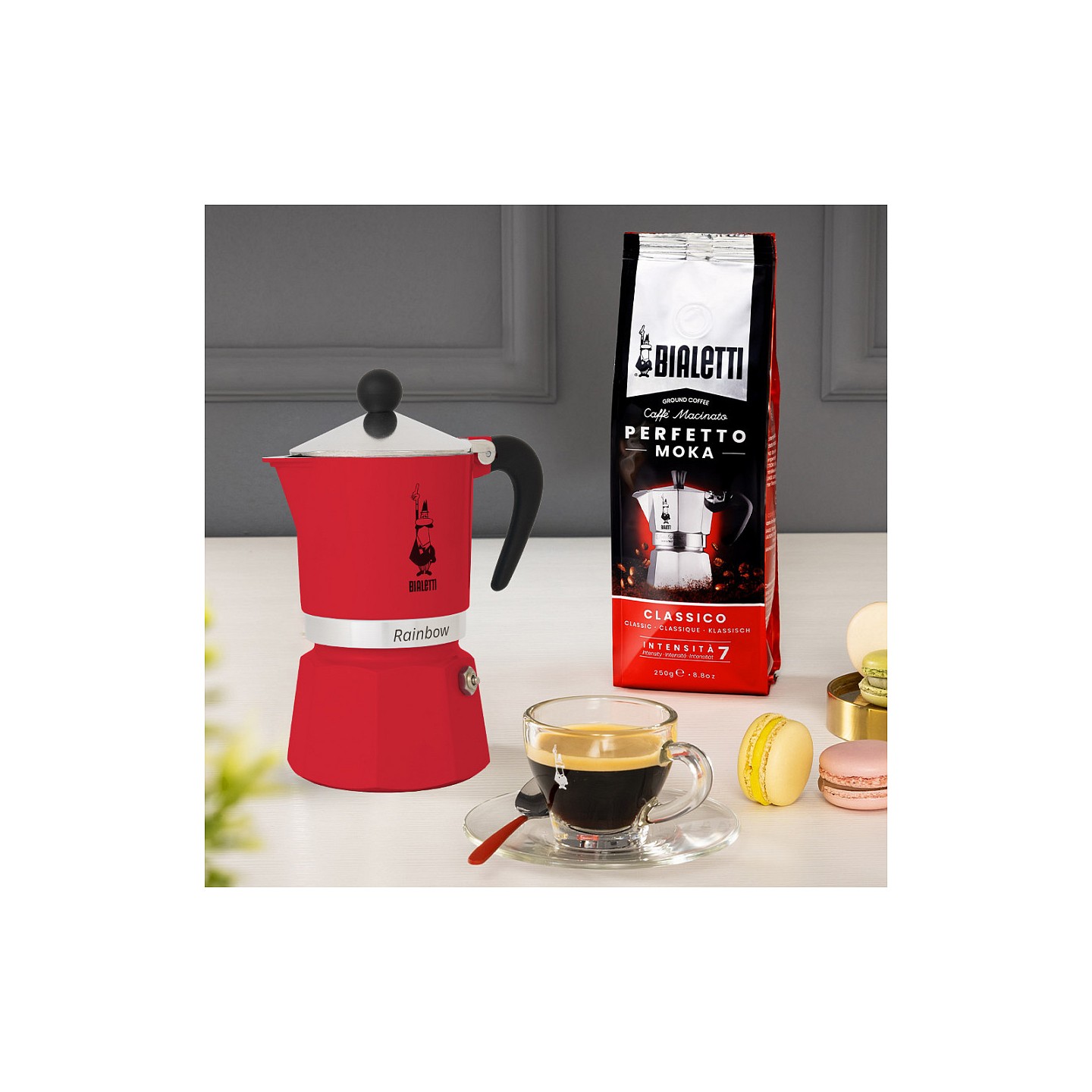 Bialetti Rainbow Kaffeemaschine Rot — Buy in Cyprus with Fast Delivery