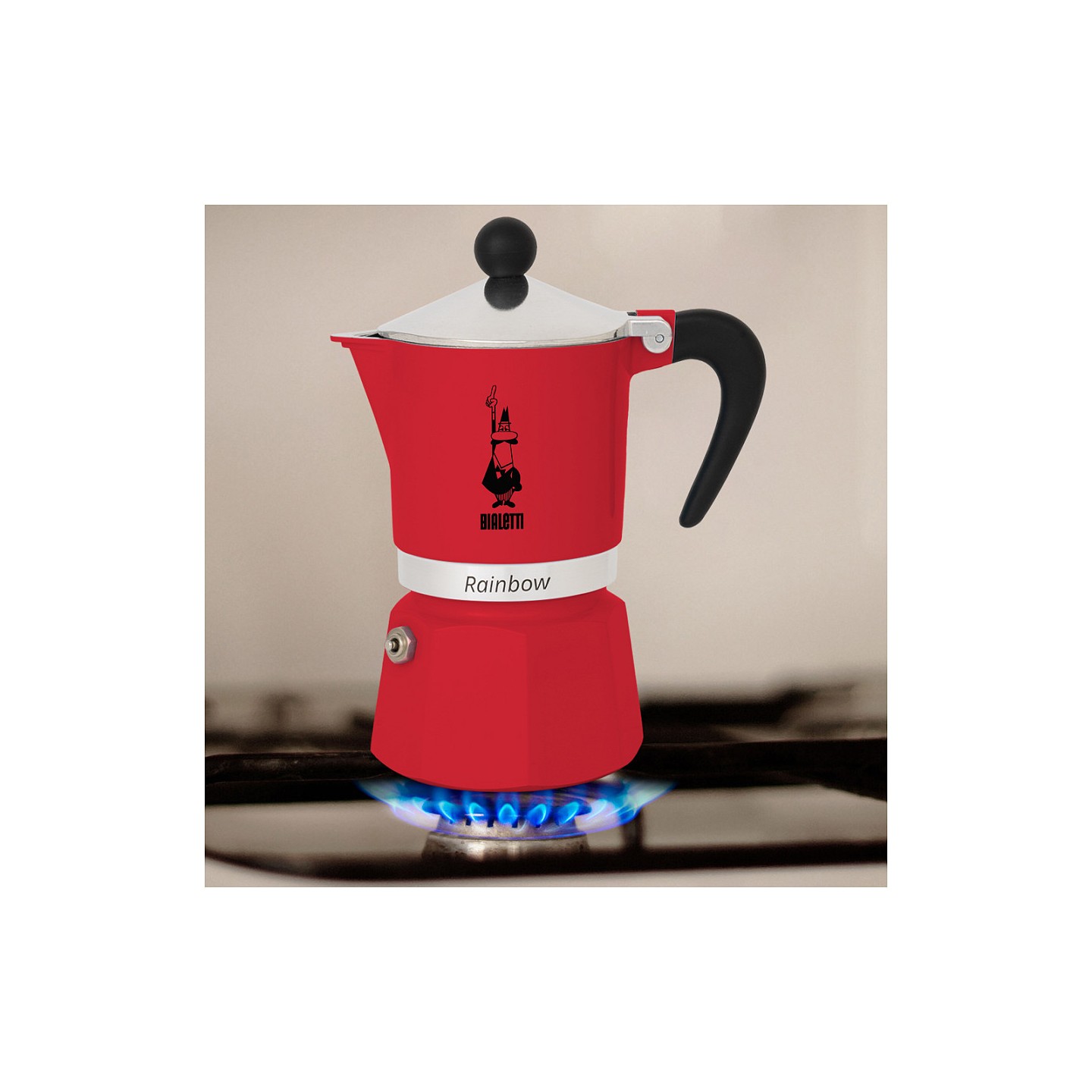 Bialetti Rainbow Kaffeemaschine Rot — Buy in Cyprus with Fast Delivery