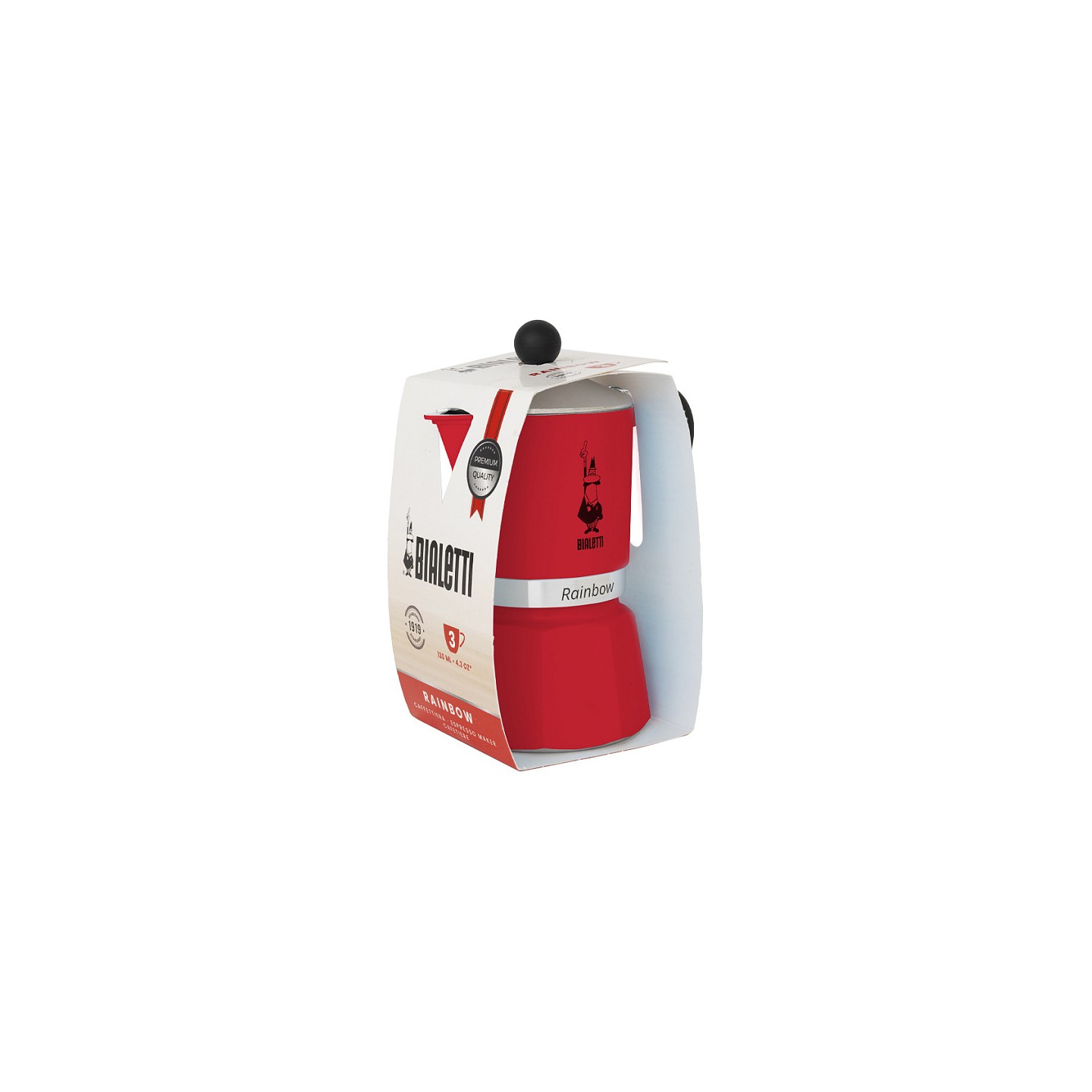 Bialetti Rainbow Kaffeemaschine Rot — Buy in Cyprus with Fast Delivery