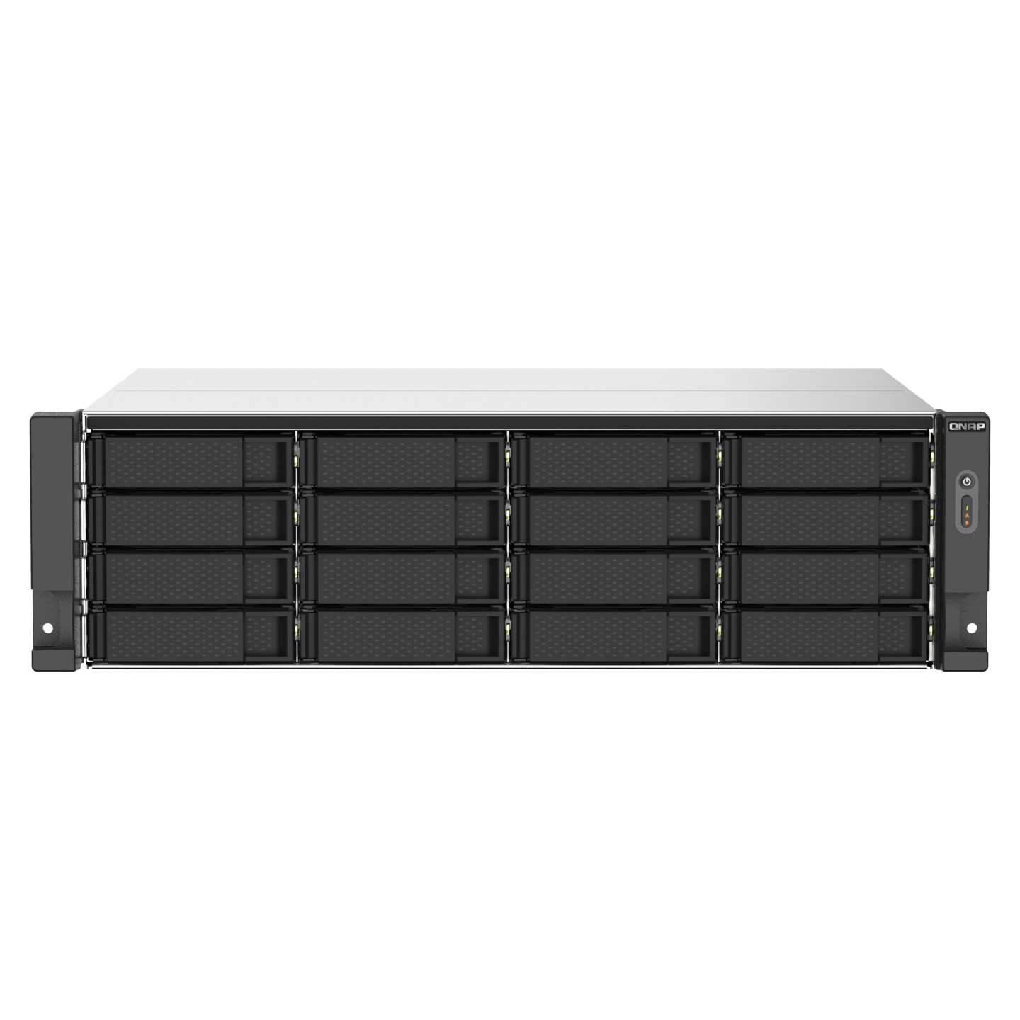 QNAP TS-1673AU-RP-16G - 16-Bay 3U Rack NAS, AMD V1500B 2.2GHz, 16GB DDR4, Dual 2.5GbE, USB-C, Redundant 550W PSU