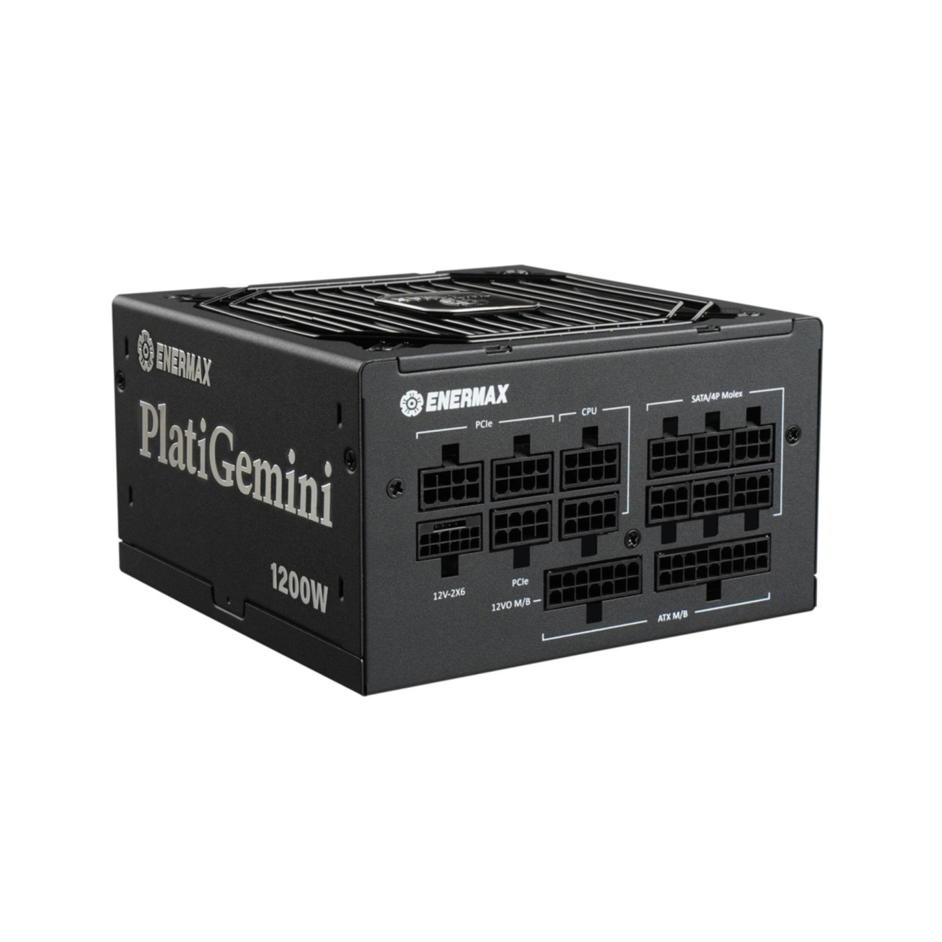 Enermax PlatiGemini EGN1200P - 1200W ATX 3.1 80 PLUS Platinum Fully-Modular PSU (Black, ATX12VO Ready)