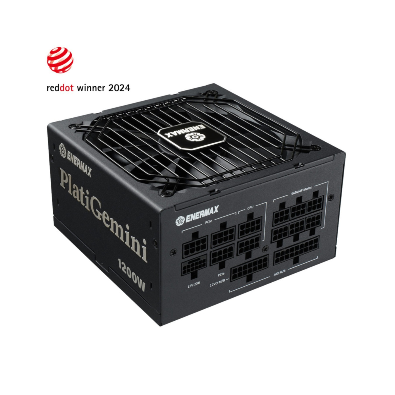 Enermax PlatiGemini EGN1200P - 1200W ATX 3.1 80 PLUS Platinum Fully-Modular PSU (Black, ATX12VO Ready)