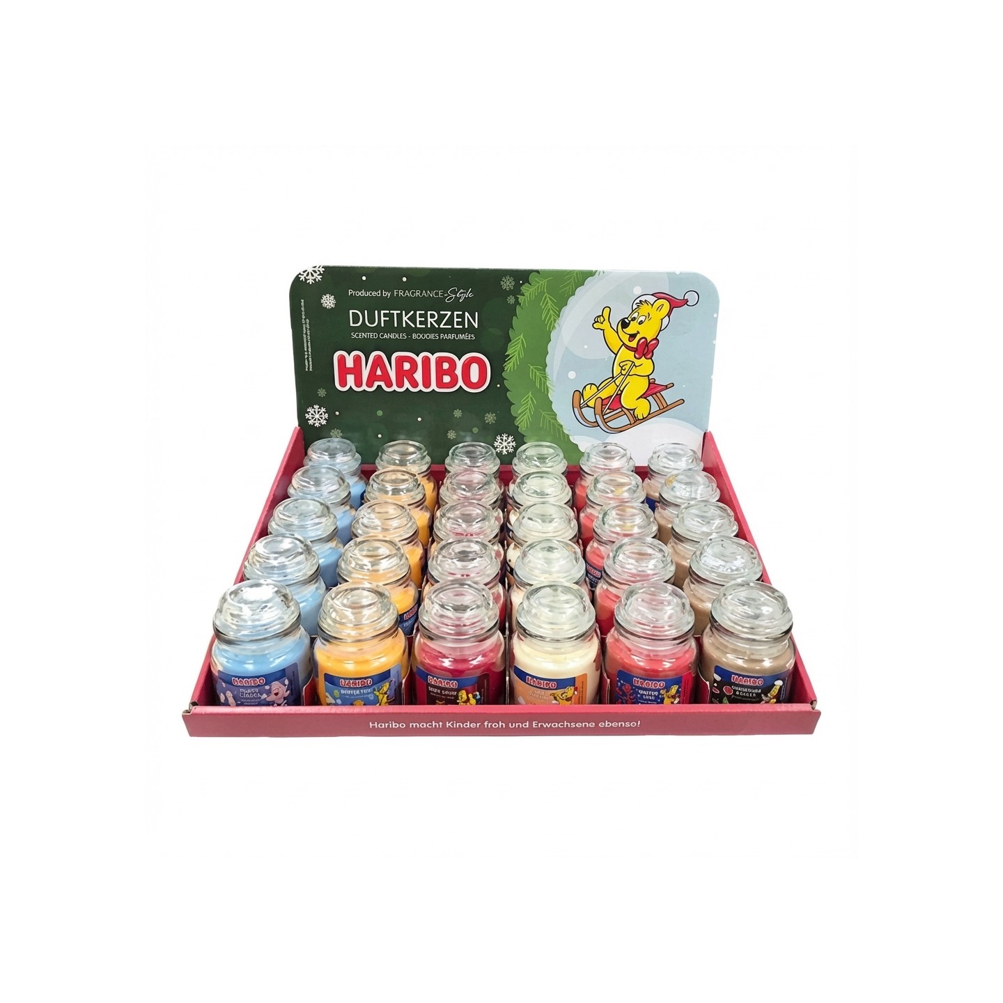 CANDLE Thekendisplay Haribo Winter 30 x 85g. 5 x Fluffy Clouds. 5 x — Buy in Cyprus with Fast Delivery